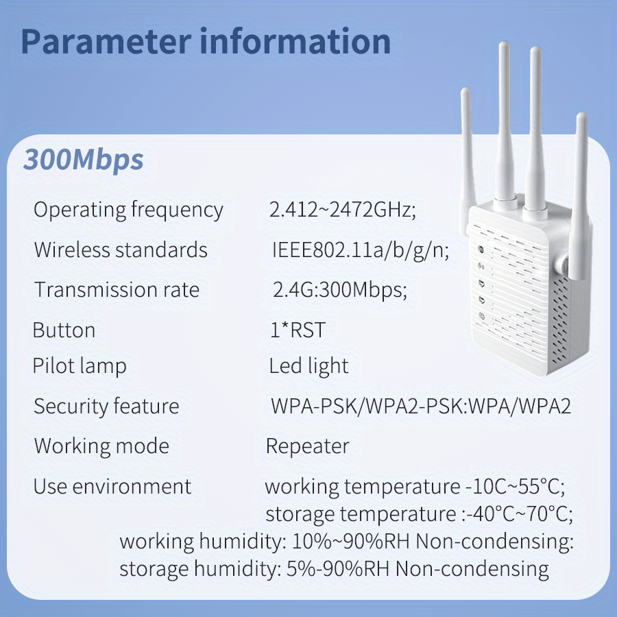 1pc 300mbps 4pcs 3dbi antenna wireless wifi repeater with 2 10 100mbps lan port details 7