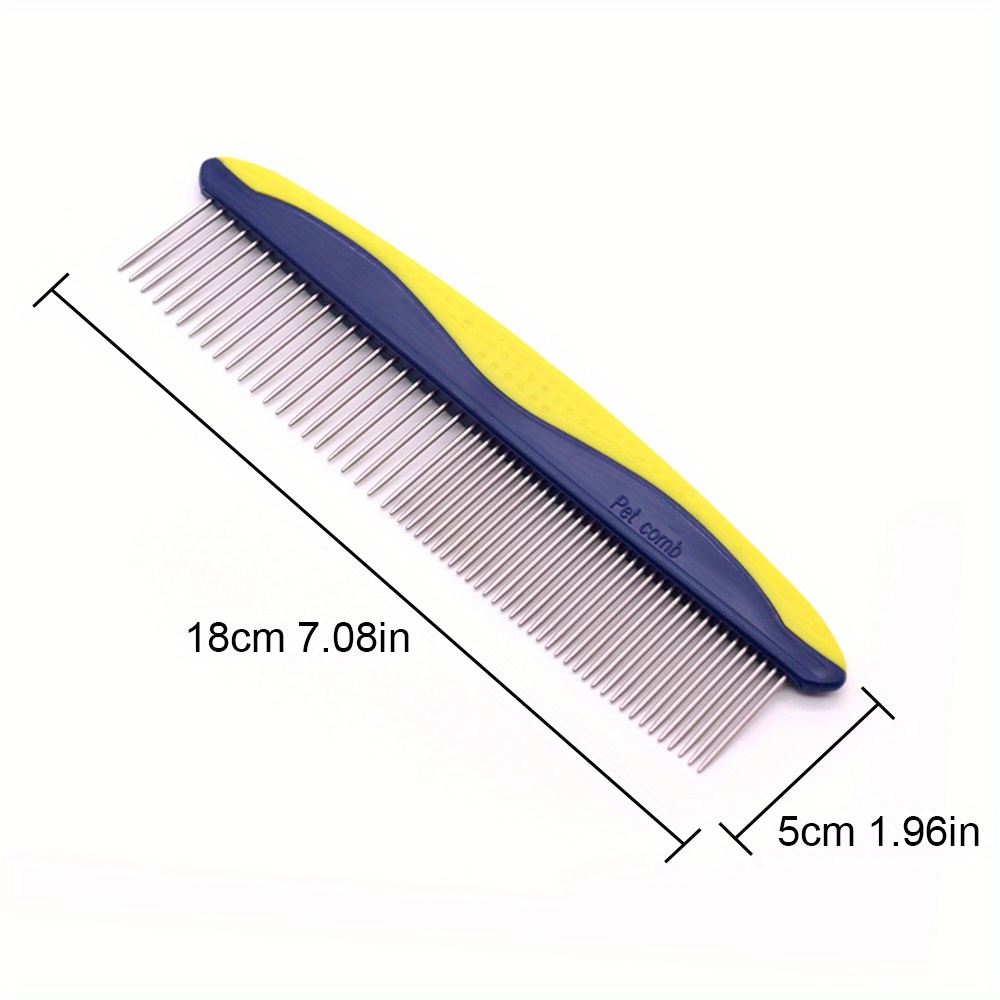 pet hair removal detangling comb float hair removal   stainless steel needle brush for   grooming tool Product details 2