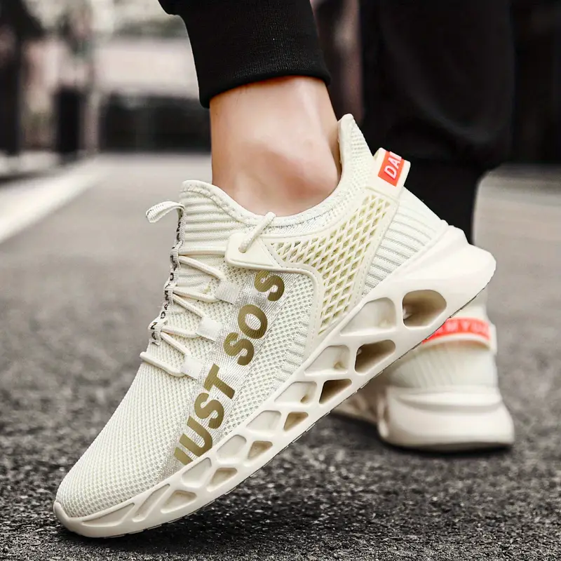 womens blade type running shoes flying woven lightweight sports shoes comfort mesh casual sneakers details 14