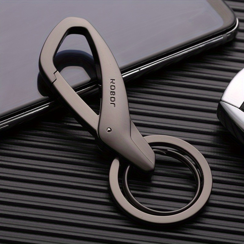 High Quality Waist Hanging Creative Double Ring Metal Alloy Key Chain Men's Women's Keychain