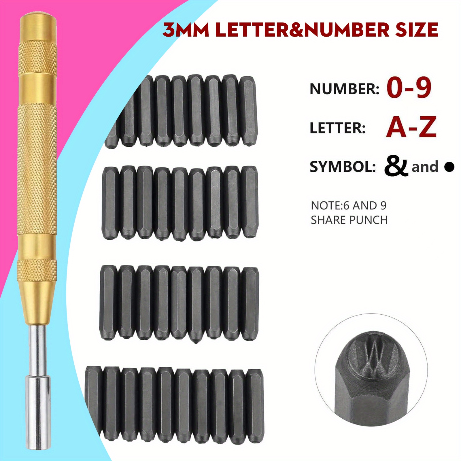 The Hobbyworker Number Letter Metal Stamp Punch Tool - Temu