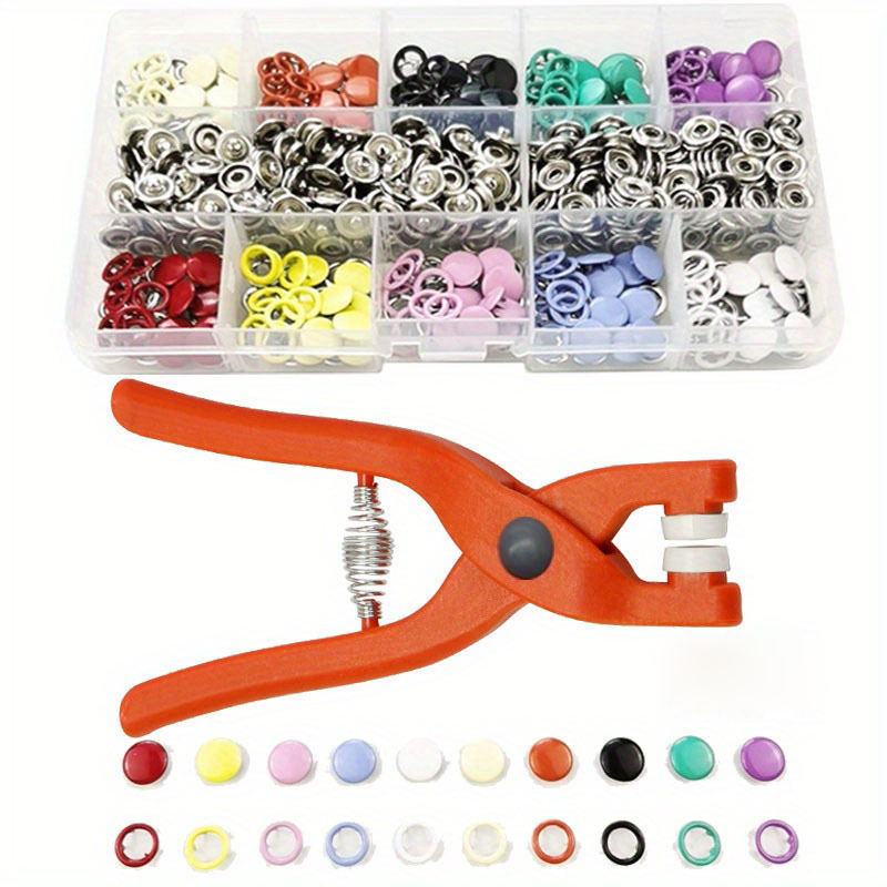 Alphabet Button Snap Kit Sewing Snap Fastener Set With Hand - Temu