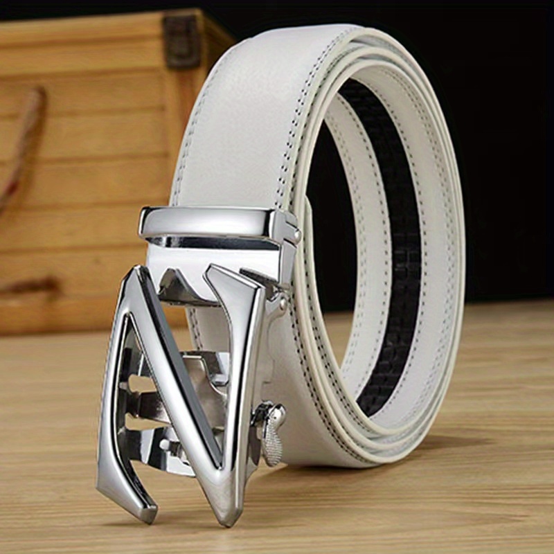 1pc Automatic Buckle Belt For Men