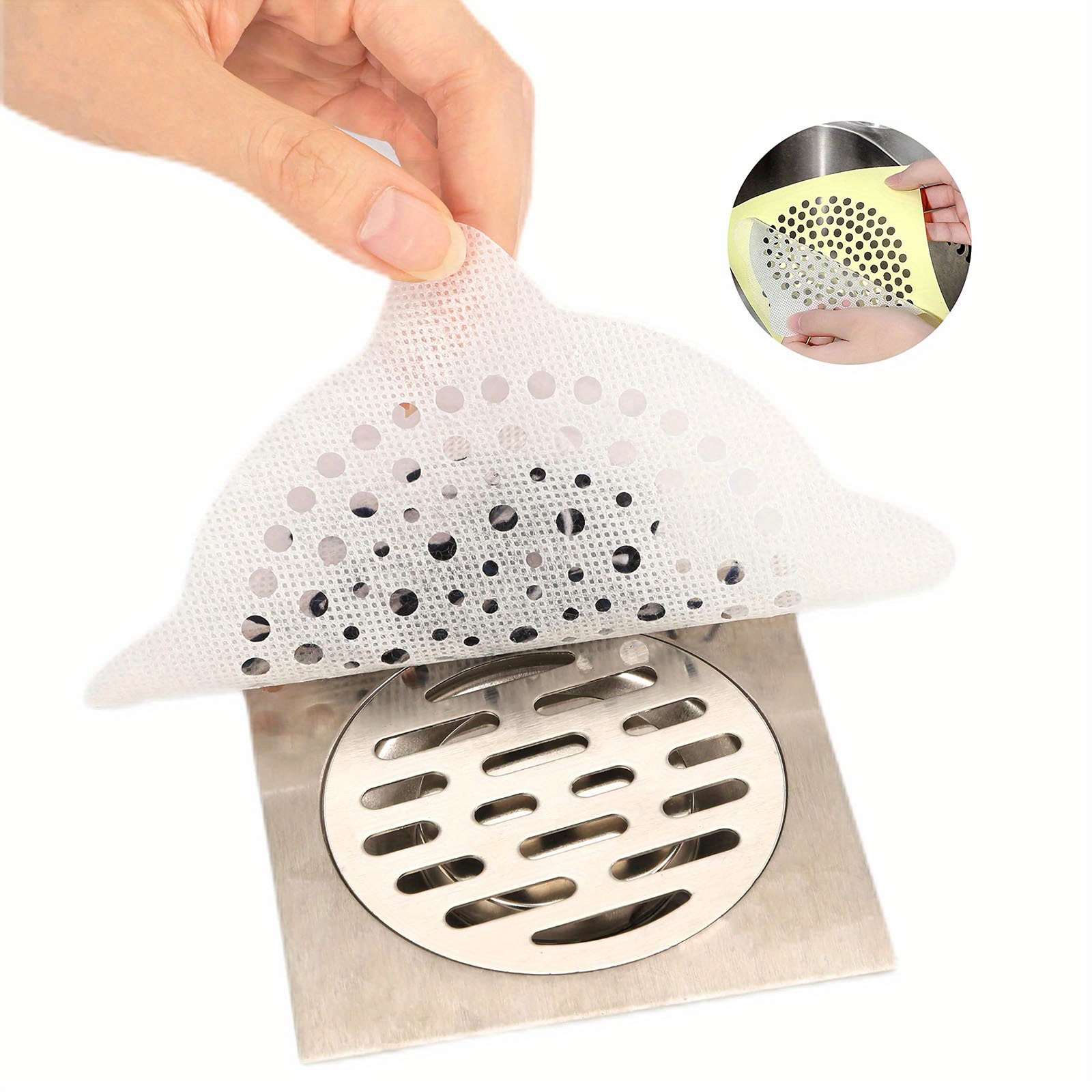 30pcs Disposable Shower Drain Hair Catchers Household Floor Drain