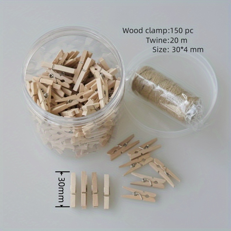 Small Clothespins Mini Natural Wooden Clothes Drying Pins - Temu