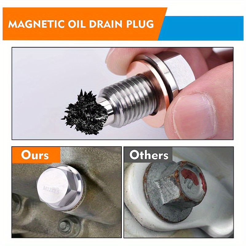 Bouchon de vidange d'huile magnétique M14X1.5 - Boulon en acier