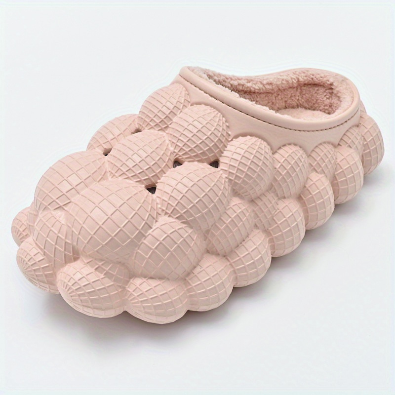 Women's Real Fur Bubble Slippers