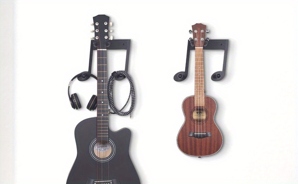 Confezione Da 3 PlutuX Ganci Per Chitarra Gancio Muro Naturale*3