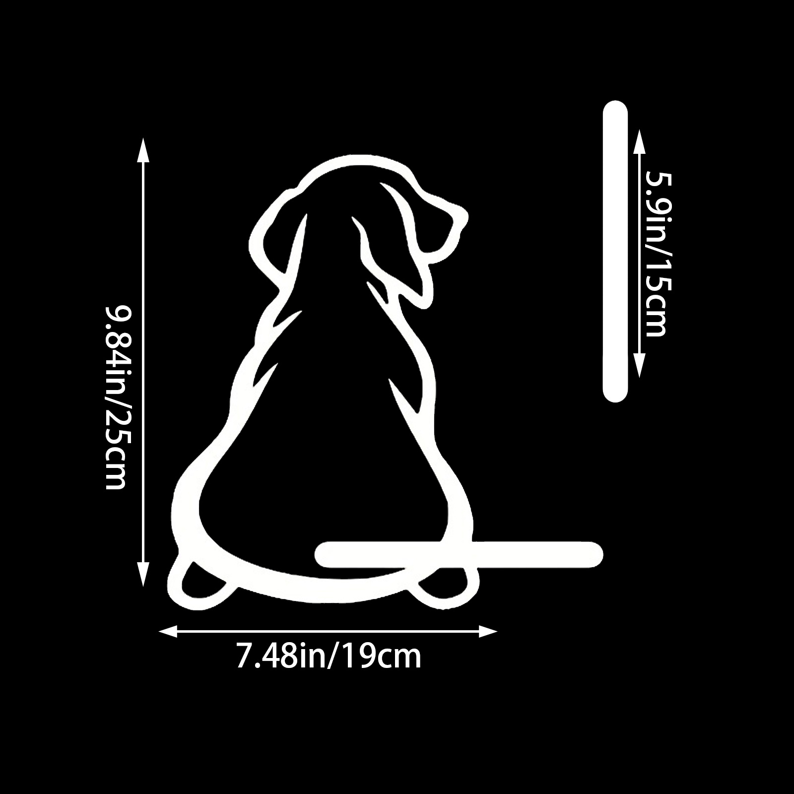 Tail Torso Separated Dog Wagging Tail Rear Wiper Car Sticker - Temu