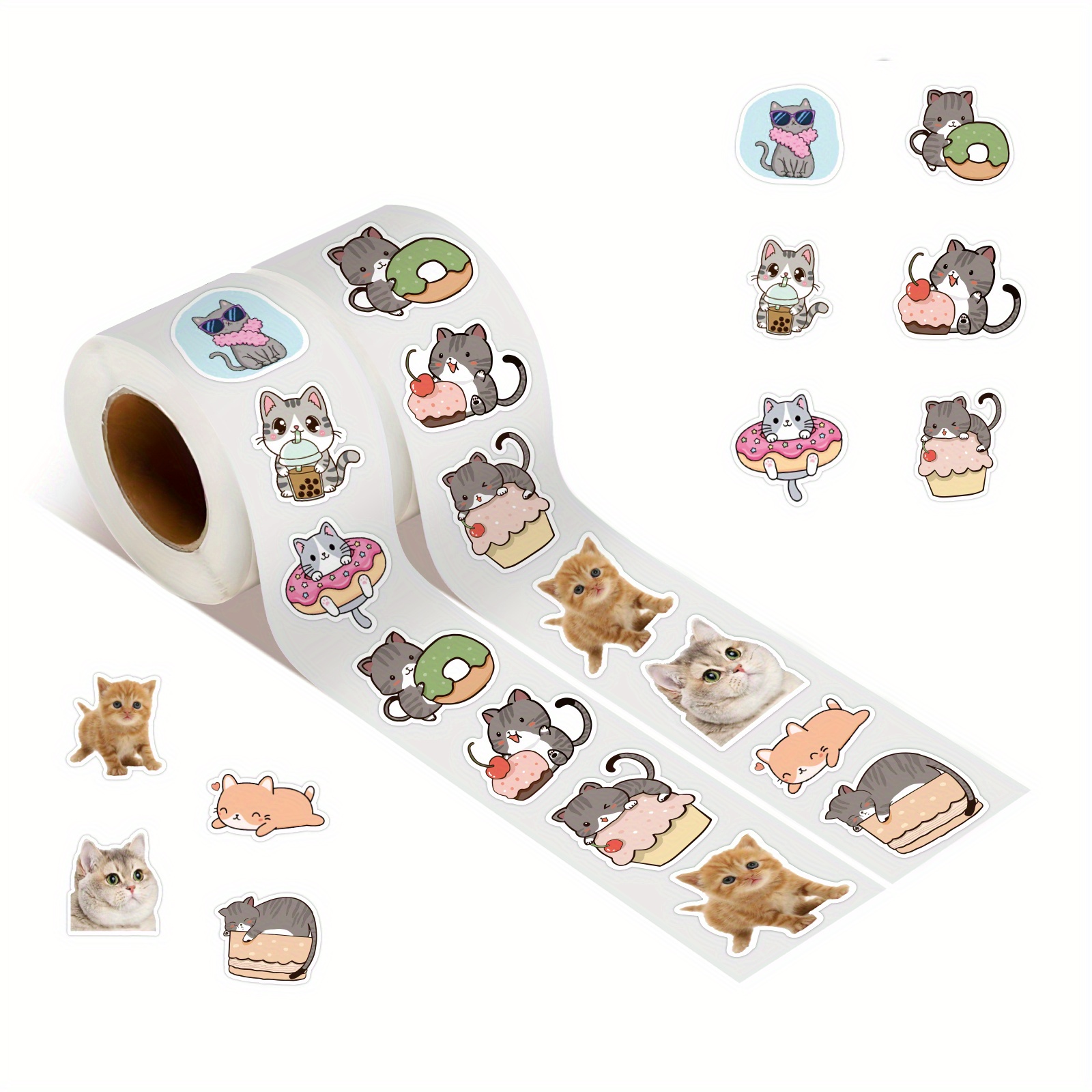 Lindo paquete de pegatinas para gatos kawaii / lindas / divertidas /  pegatinas / regalos para ella / paquete de 15 pegatinas planificadoras -   México