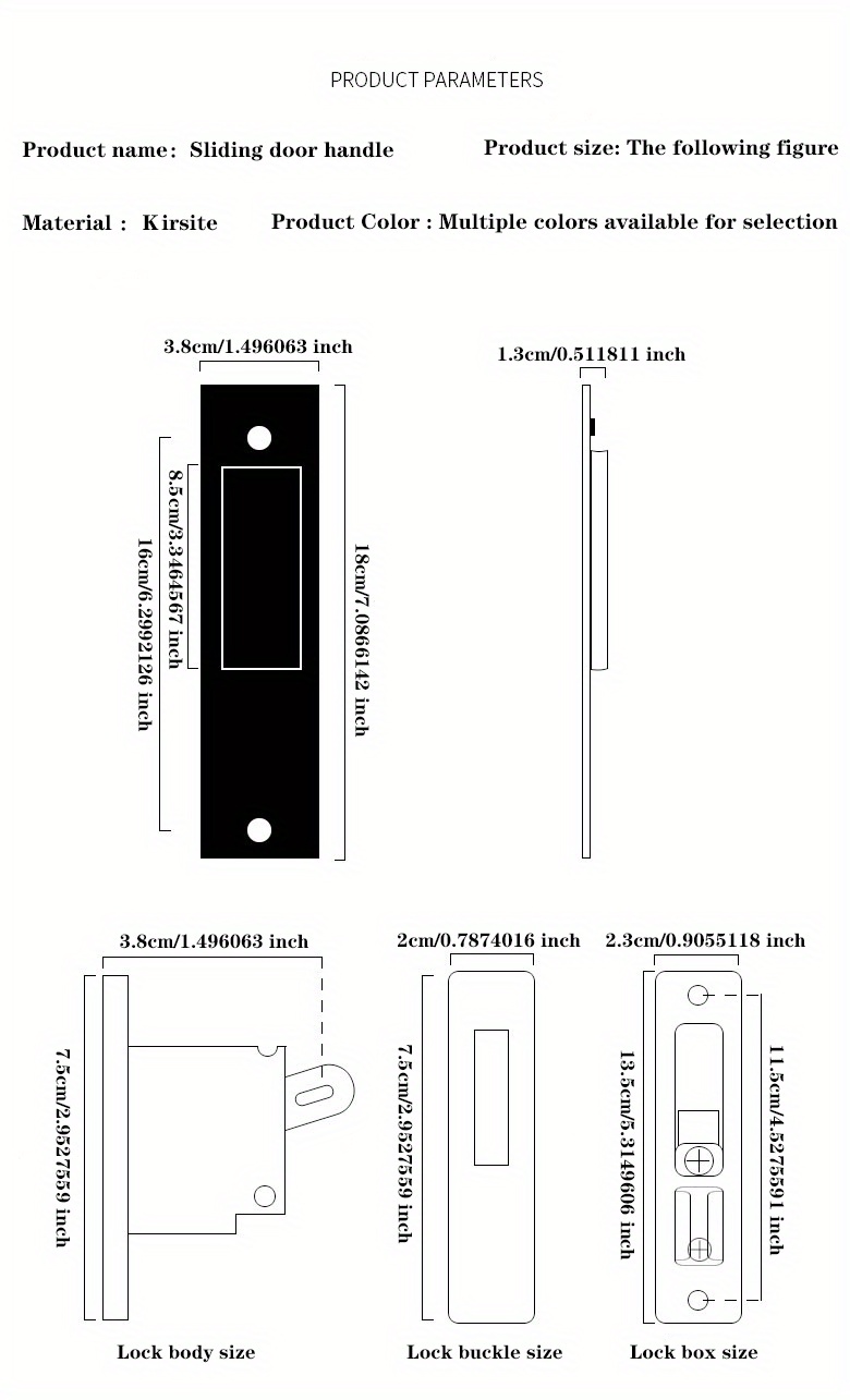 Moving Door Lock Kitchen Door Study Balcony Door Temu