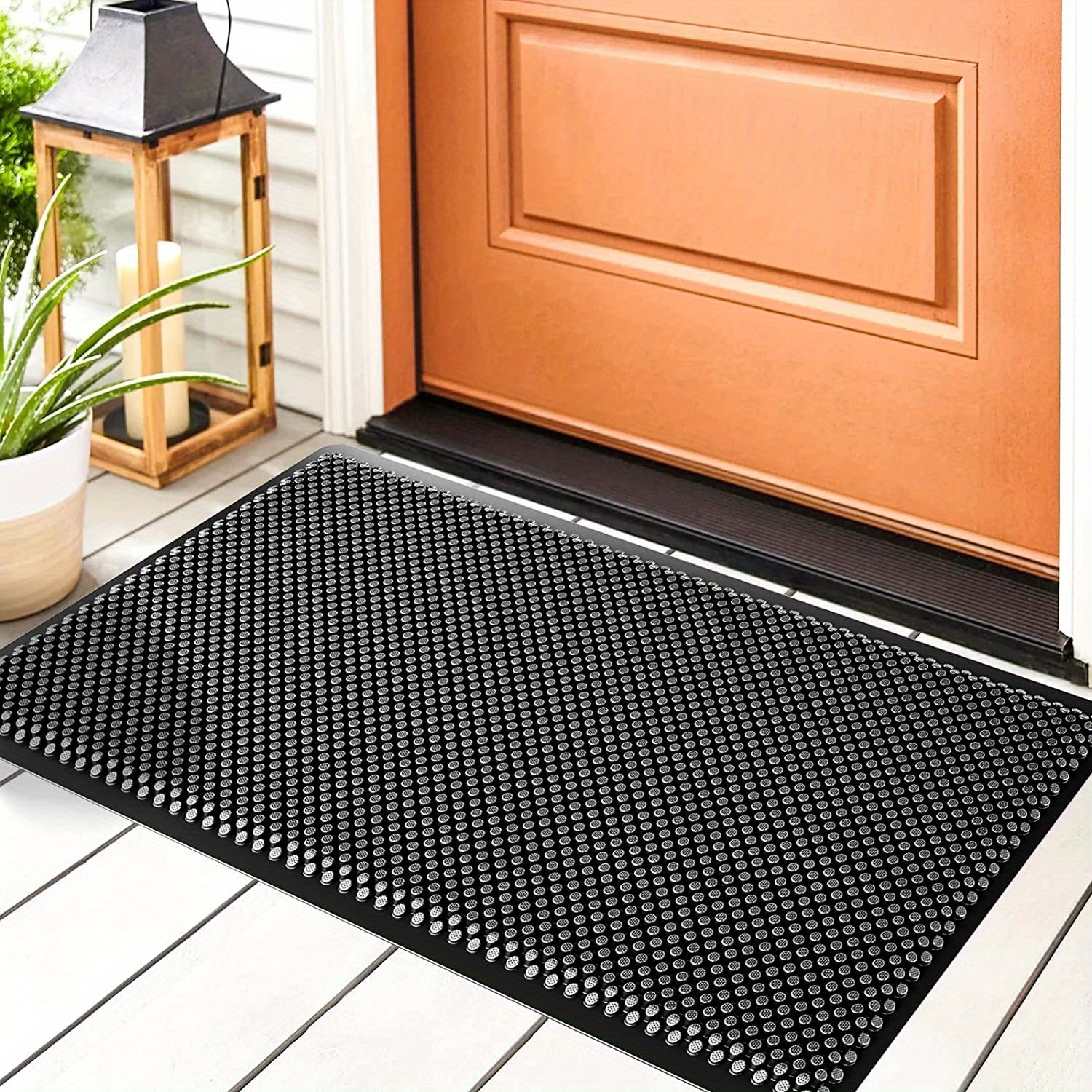 1pc Indoor Doormat Non Slip Low Profile Floor Mat For Front Door