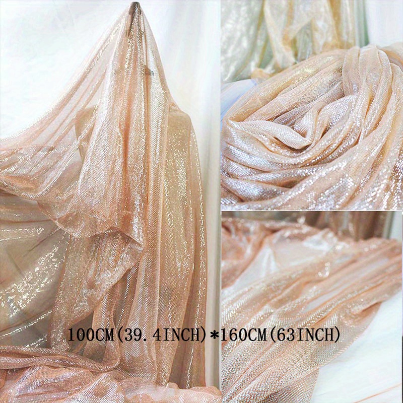 Champagne mesh shop fabric