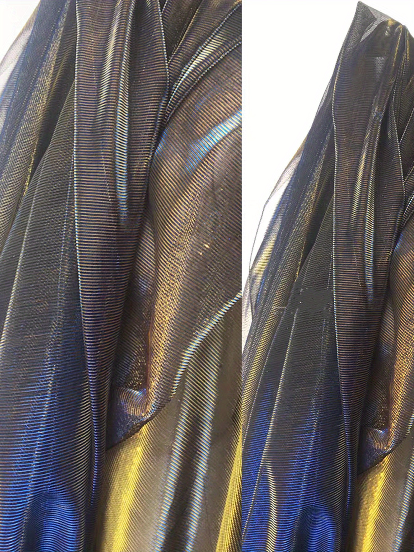 Color Changing Two color Golden Silk Fabric Diy Handmade - Temu