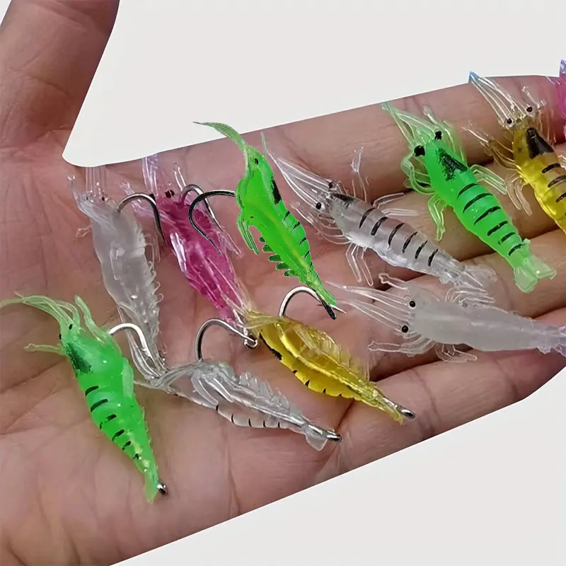 Glow In Dark Shrimp Fishing Lure: Lightweight Easy Use - Temu