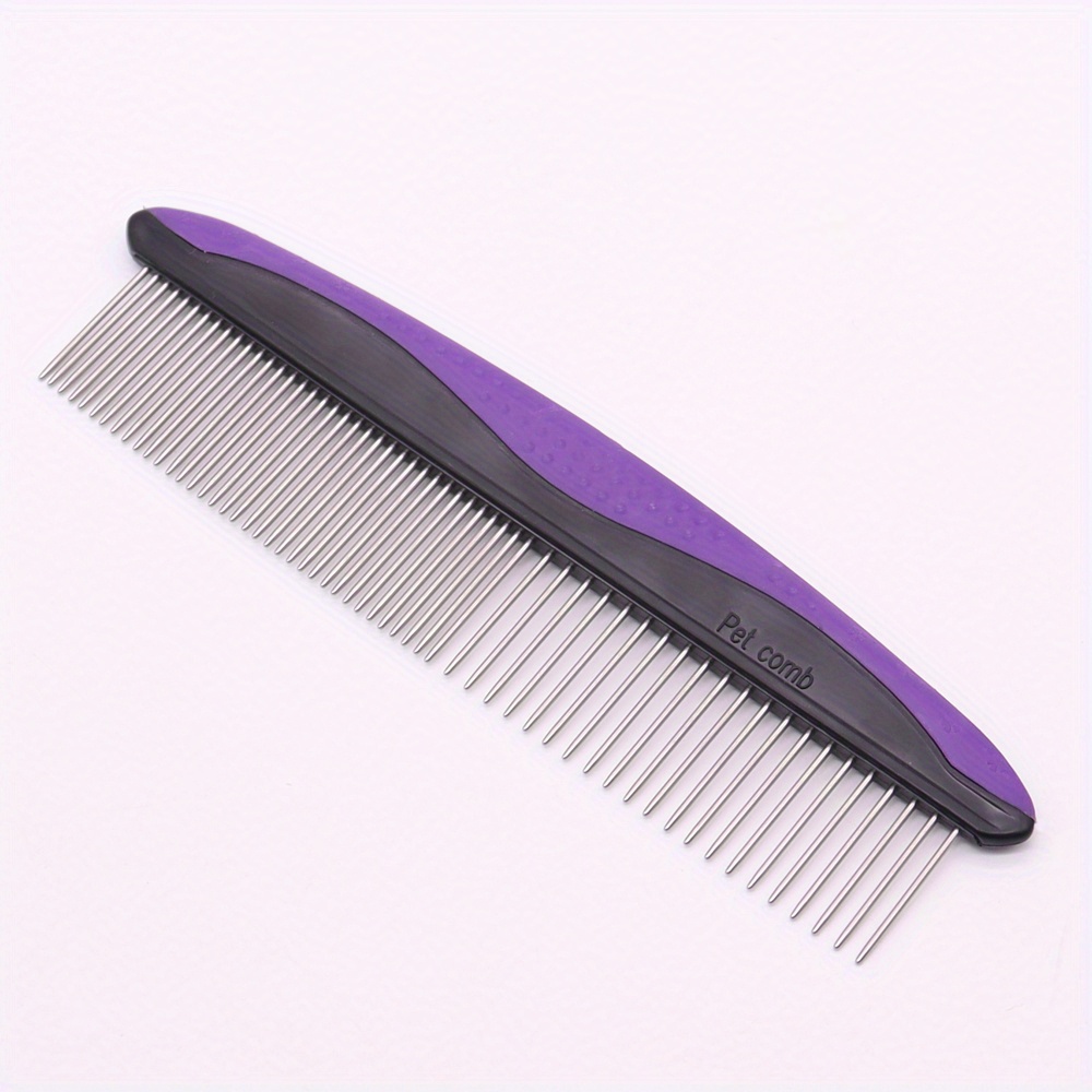 pet hair removal detangling comb float hair removal   stainless steel needle brush for   grooming tool Product details 5