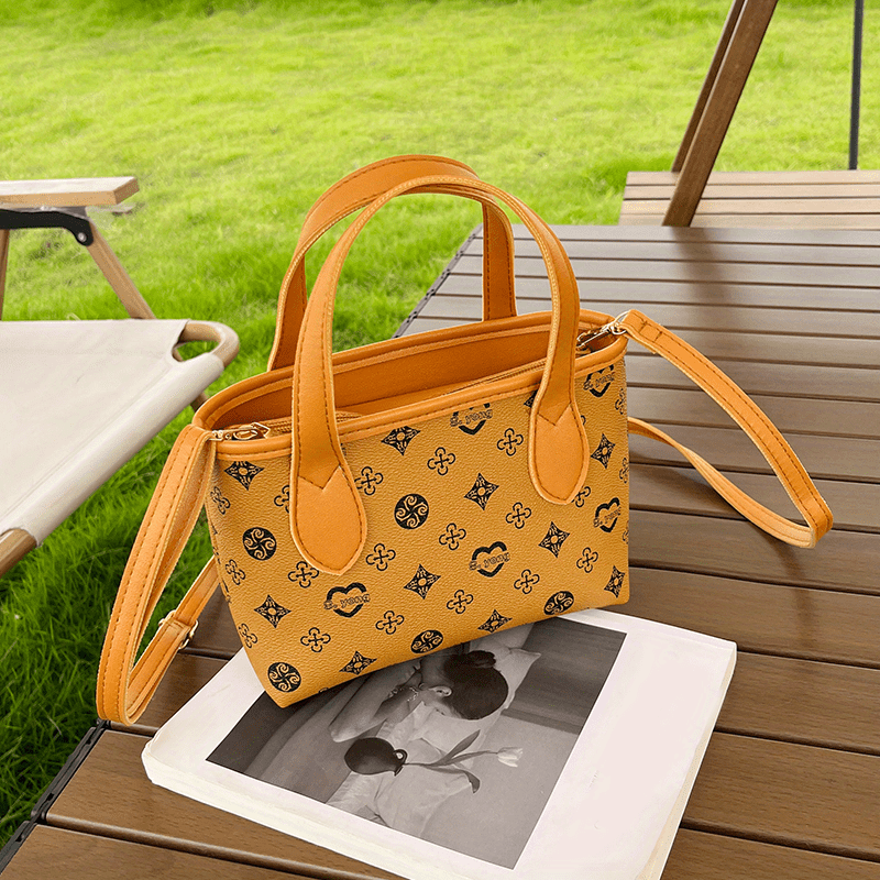 Fashion Shoulder Bag Printed Mobile Phone Bag Leather Crossbody Shoulder  Bag 1PC