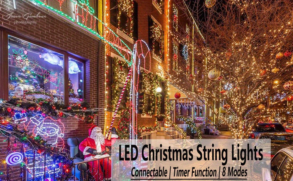 100led/150led Connectable Christmas String Lights Twinkle - Temu