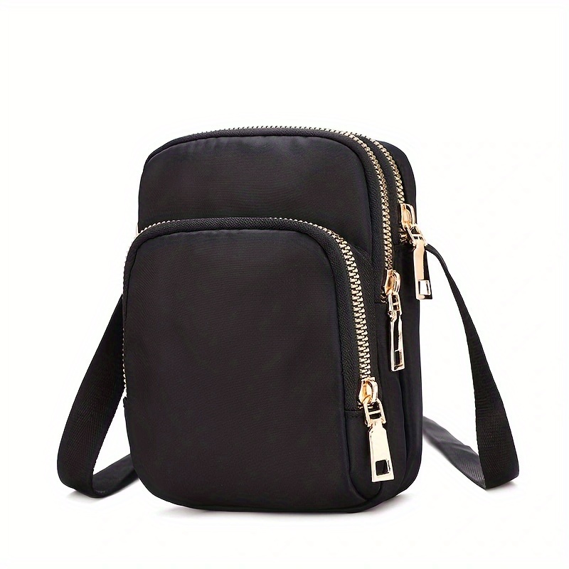  Small Crossbody Bags for Women, Black Waterproof Cell