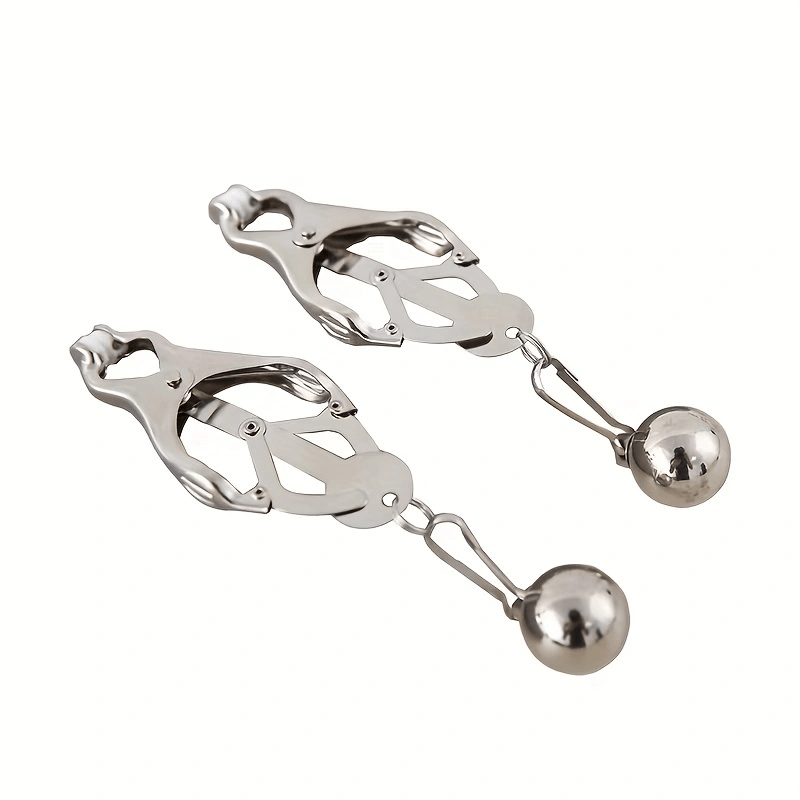Clover-style Stainless Steel Nipple Clamps, Bondage Gears, Sex Toys For  Adult Men Women