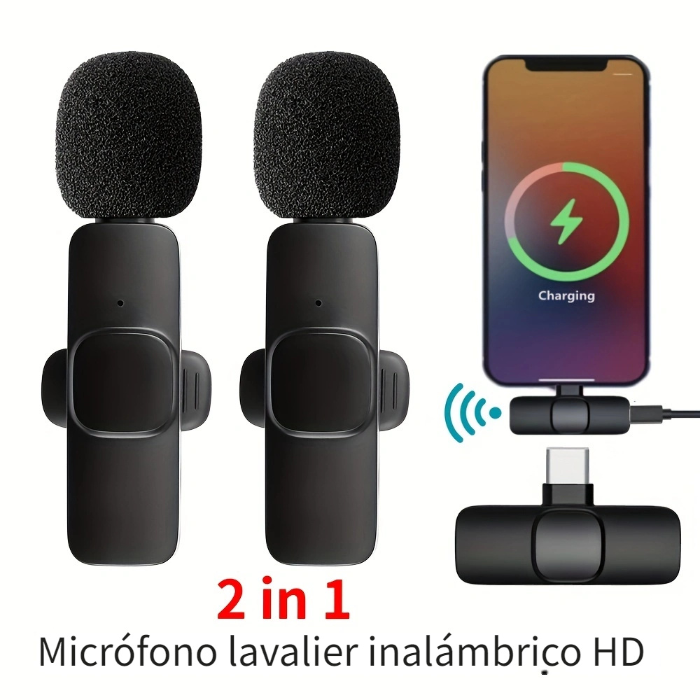 Profesional Micrófono Lavalier Inalámbrico Teléfonos - Temu