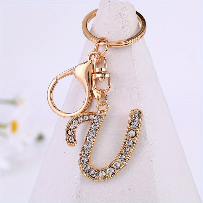 Letter Decor Chain Design Hoop Earrings