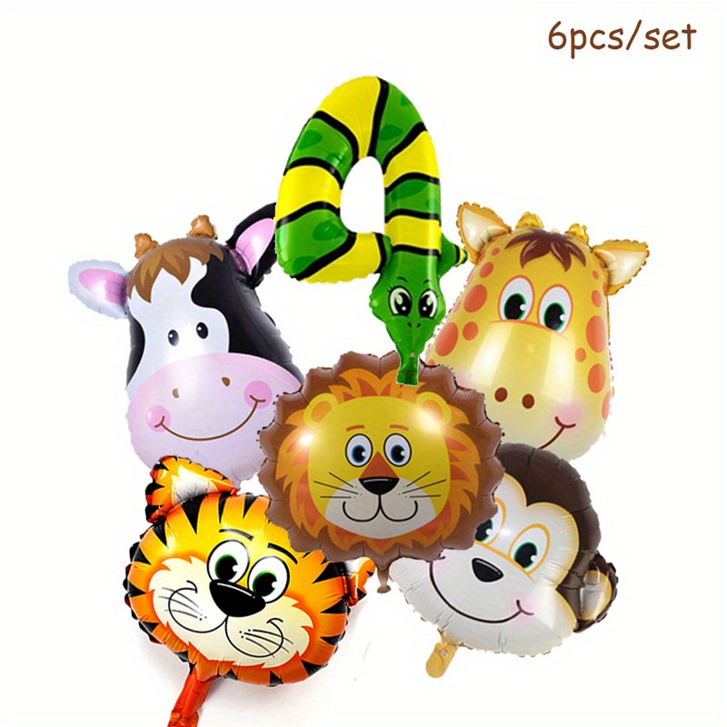 Set de 6 Globos animales