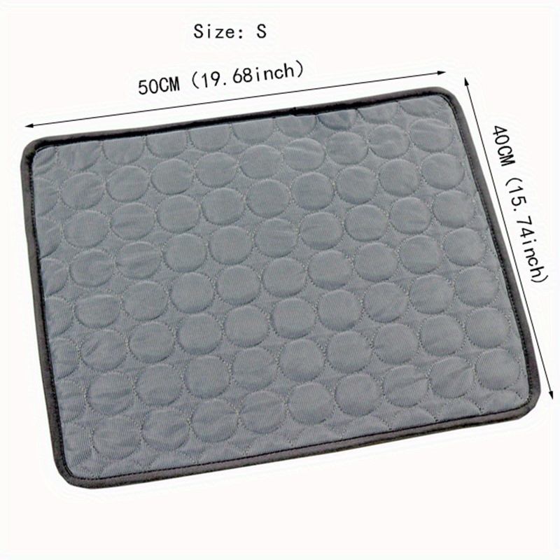 TEMU Cooling Mat For Dogs And Cats: Breathable, Washable Pet Bed With Polyester Fiber Filling, Ideal For Summer, Car Seat And Small House Covers, Dog