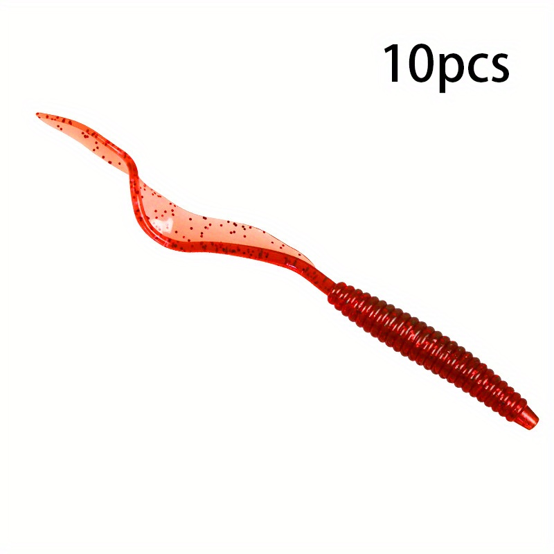 Buy SANLIKE 250 Peices , Artificial Soft Silicone Plastic Simulation  Fishing Fish Lures Worms Baits SF-02(Red) Online at desertcartMalta