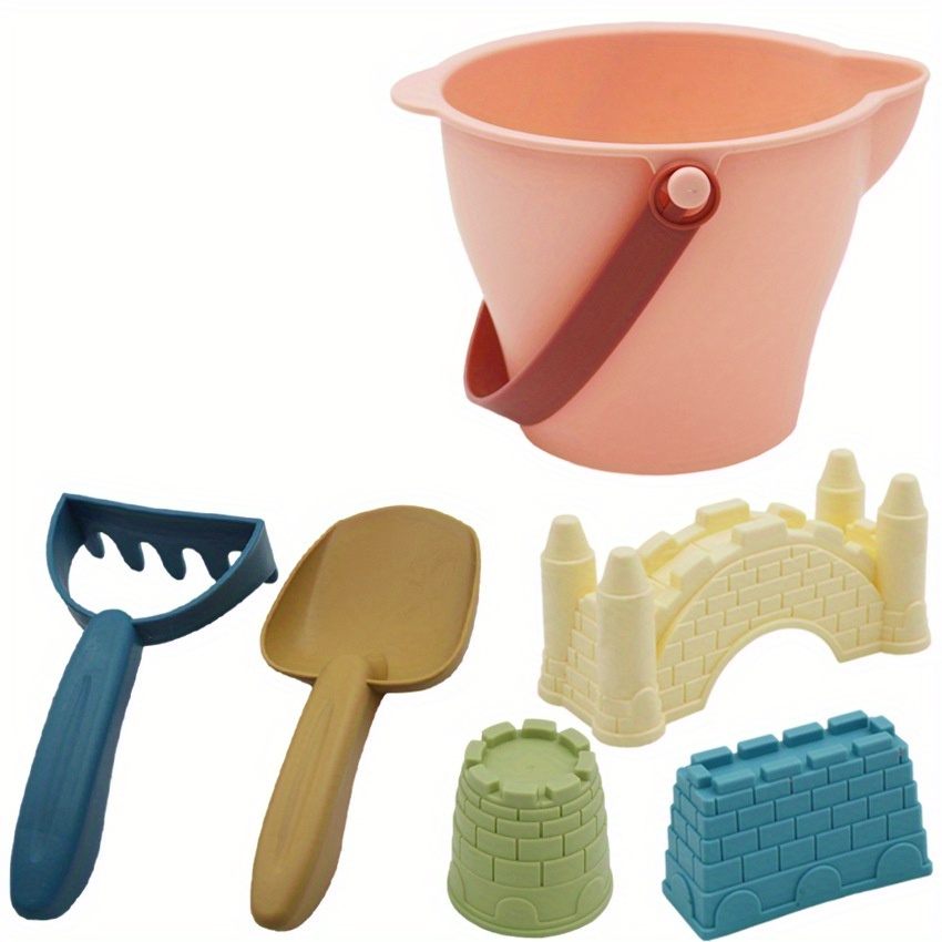 Summer Beach Fun For Kids: Beach Pails Sand Buckets And Sand - Temu