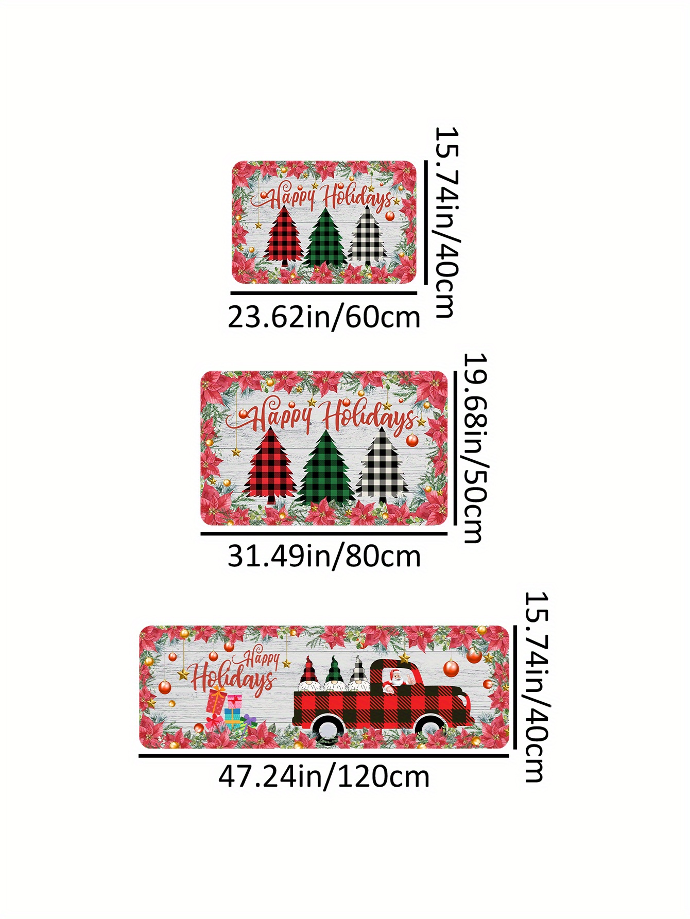 1pc Christmas Tree Santa Claus Kitchen Rugs, Absorbent Non Slip Cushioned  Rugs, Stain Resistant Waterproof Long Strip Floor Mat, Comfort Standing Mats,  Living Room Bedroom Bathroom Kitchen Sink Laundry Office Area Rugs