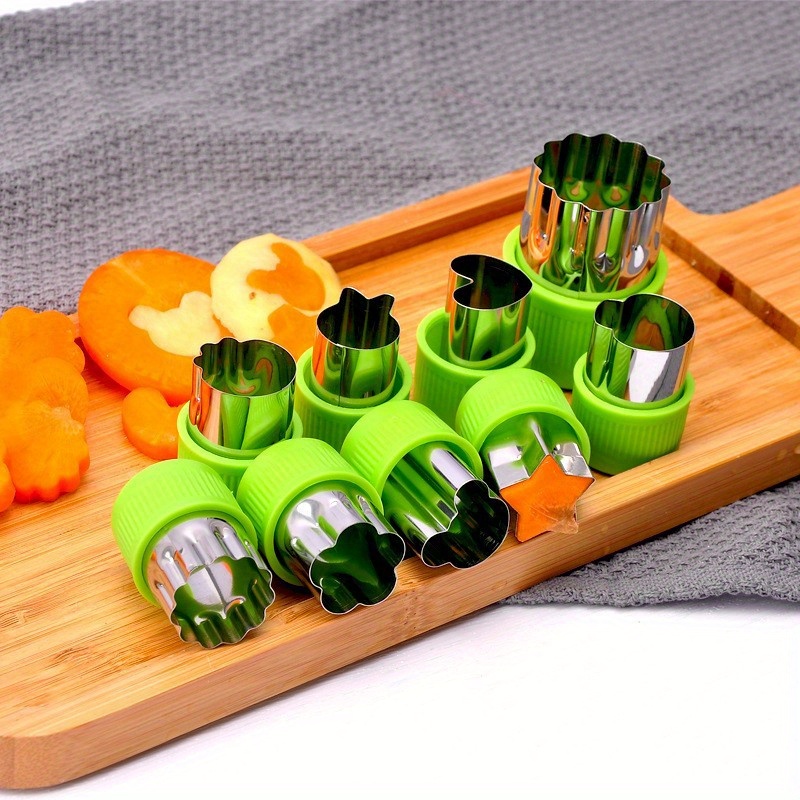 Vegetable Cutter Shapes Set Stainless Steel Cookie Cutters - Temu