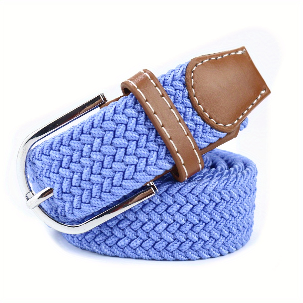 BULLIANT Stretch Belt Men,Mens Gift Woven Braided Web Belt 1 3/8 for Golf  Casual Pants Shirts Jeans(Antique Blue,26-30 Waist Adjustable) at   Men's Clothing store