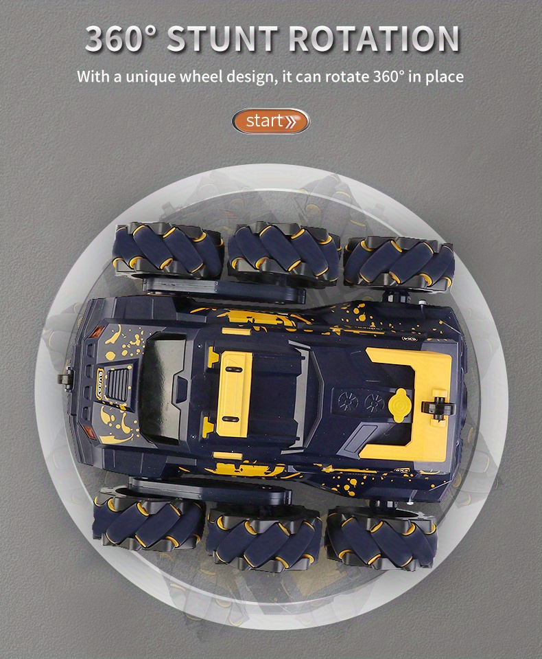 cj03 pro six wheeled water jet stunt multi function remote control vehicle variable modeling 360 drift spray cooling lighting rc car details 10