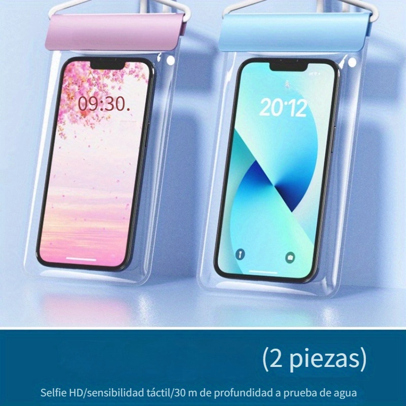 Case-Mate Bolsa para teléfono de playa - IP68 impermeable bolsa seca 2L -  Bolsa impermeable enrollable para piscina con funda para teléfono 