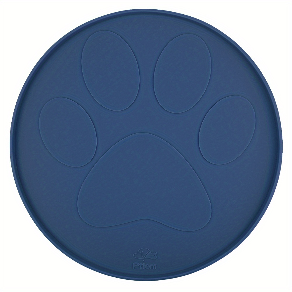 Pet Food Mat Dog Bowl Mat Cat Food Mat Water Placemat Mat Paw Shape  Silicone Non-slip Mat Washable Dog Mat For Food And Water For Floors  Cleanliness