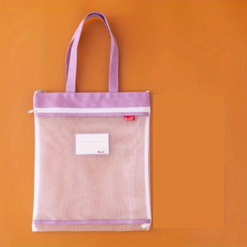 Bineng A4 Vertical Portable Tutorial Bag Carrying Book Bag - Temu