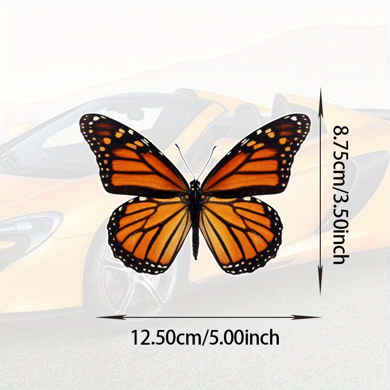 Butterfly 4 Vinyl Sticker (Monarch)