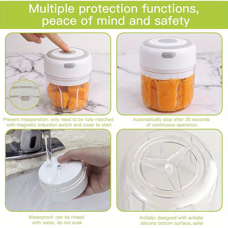 Wireless Portable Electric Food Chopper Mini Electric Garlic Temu