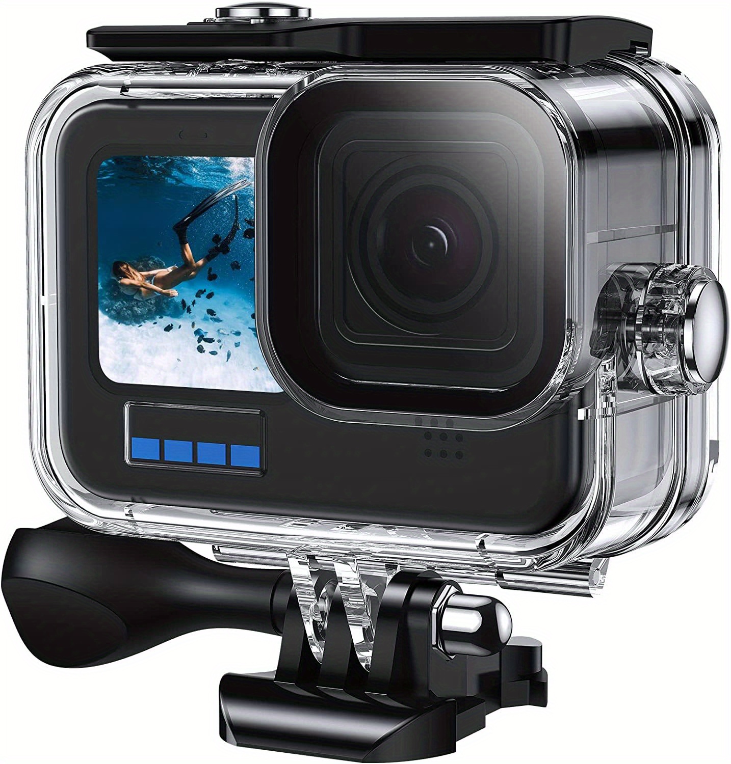 Boîtier étanche pour GoPro HERO 11 noir, Hero 10 9 noir, coque de  protection de plongée sous-marine pour Go Pro 11 Hero 10 9 noir, kit  d'accessoires –