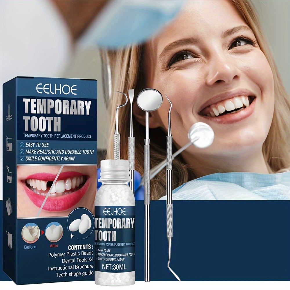 Denture Repair Kit Temporary Teeth Repair Material For - Temu