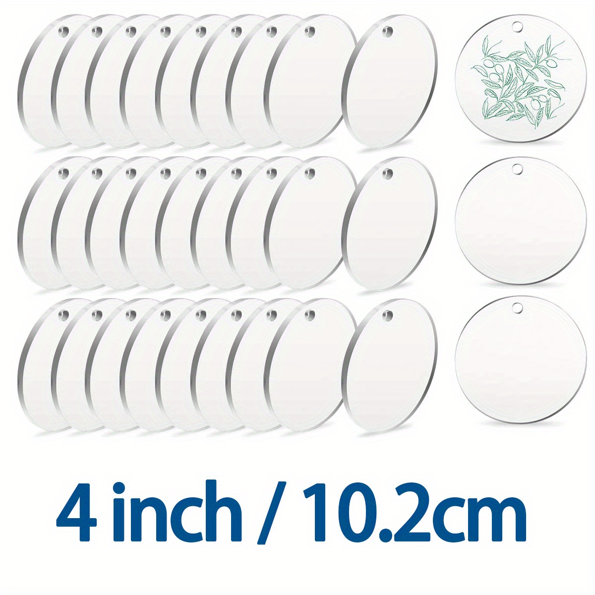 1/2mm Clear Circle Acrylic Sheet Plexiglass Disc Round Sign for Milestone  Marker,Name Card,Cricut,Engraving,Painting,DIY Project