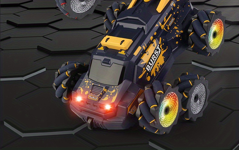 cj03 pro six wheeled water jet stunt multi function remote control vehicle variable modeling 360 drift spray cooling lighting rc car details 7