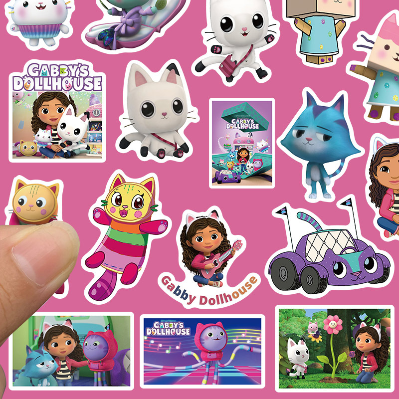 Animation Baby Dollhouse Stickers Graffiti Stickers - Temu