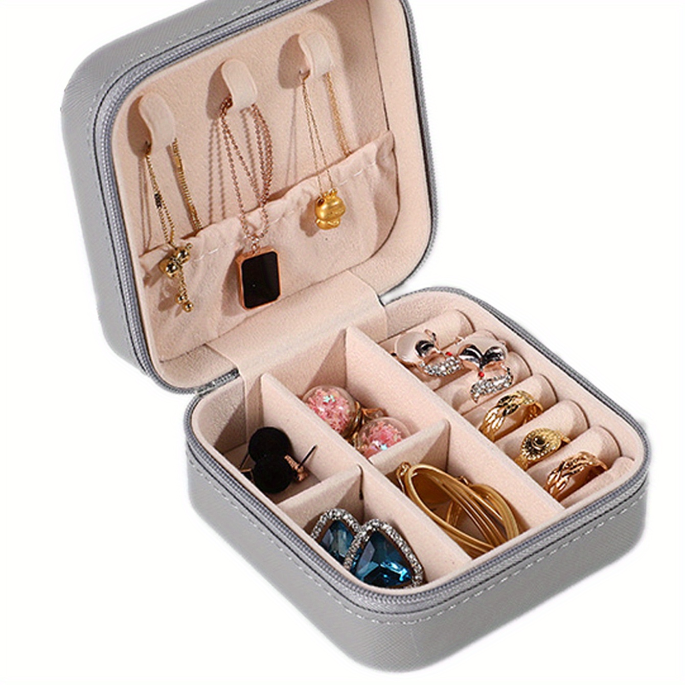 1pc Portable Jewelry Organizer - Travel-Friendly Ring, Necklace, and  Earring Storage Box