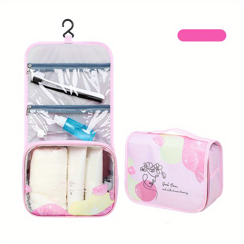 High Quality Travel Makeup Bags Women Waterproof Cosmetic Bag Toiletries  Organizer Hanging Dry And Wet Separation