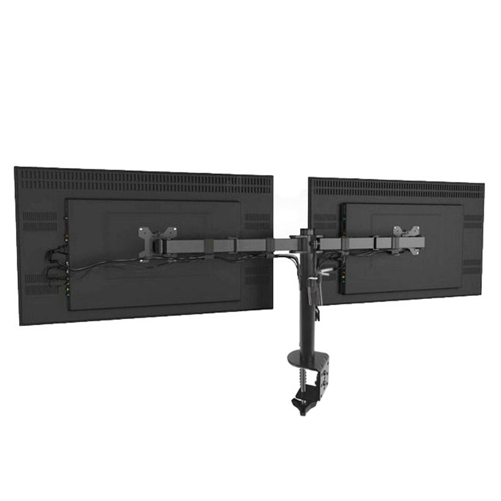 pc computer dual screen monitor bracket 2 13 27 inch screen desktop free lifting frame bracket arm multi angle adjustment vesa 75 100 mm details 1