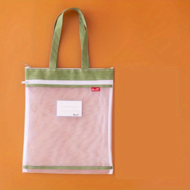 Bineng A4 Vertical Portable Tutorial Bag Carrying Book Bag Temu