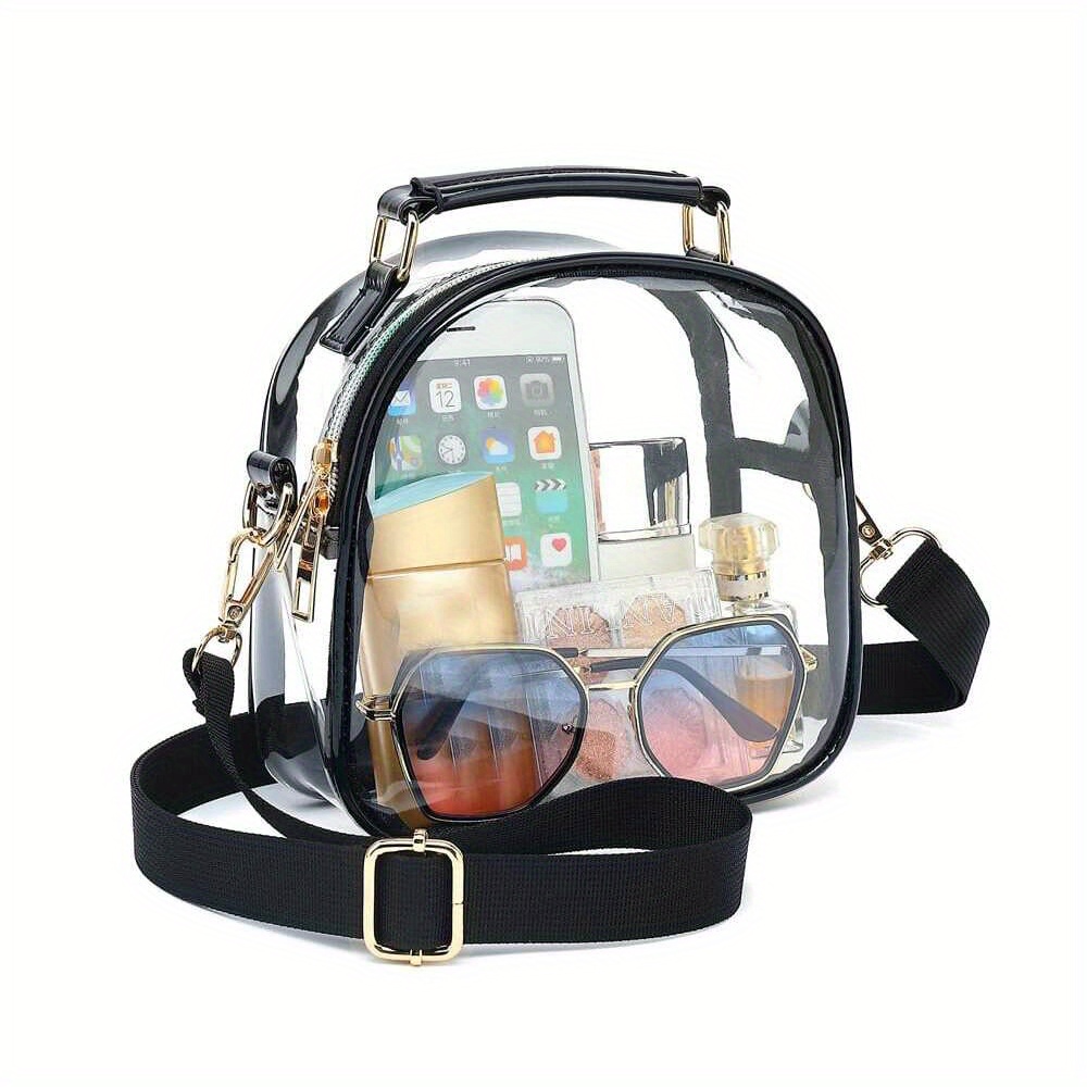 Clear transparent crossbody clearance bag