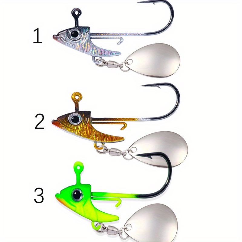 1/8oz Under Spin Jig Heads with Sickle Hook – CoolWaters Fishing